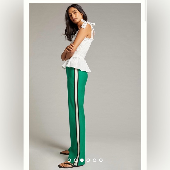 Maeve Martine Ponte Track Pants for Anthropologie 💚 - Picture 3 of 7